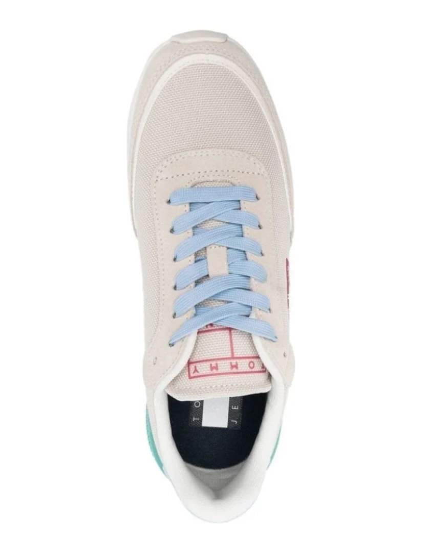 imagem de Tommy Jeans Bege Trainers sapatos femininos5