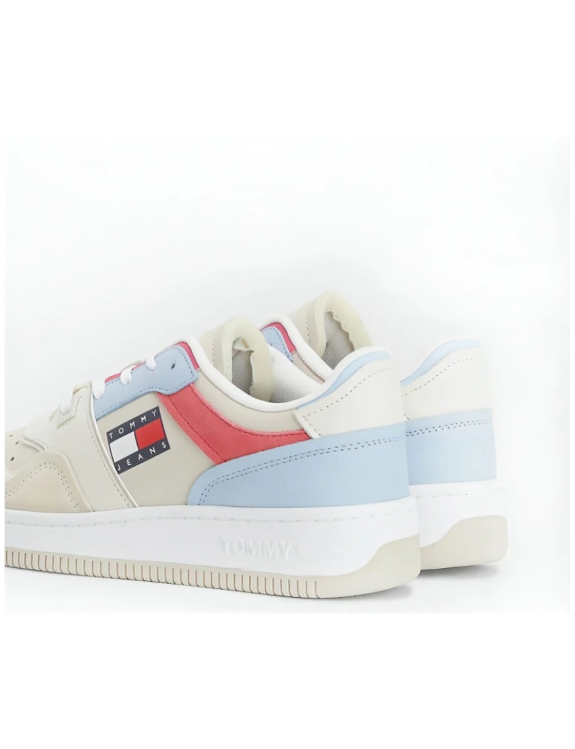 imagem de Tommy Jeans Bege Trainers sapatos femininos3