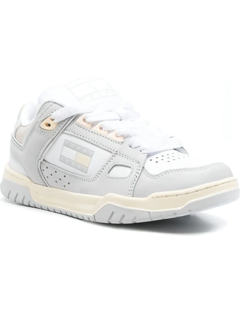 imagem de Tommy Jeans Cinza Trainers sapatos femininos2