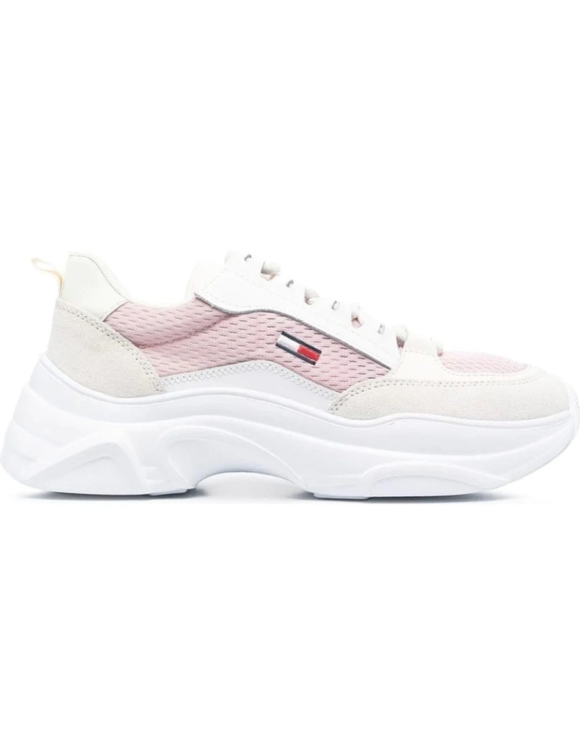 imagem de Tommy Jeans Pink Trainers sapatos femininos2