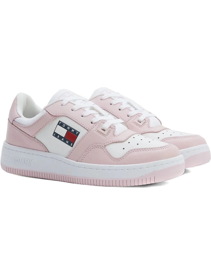 imagem de Tommy Jeans Pink Trainers sapatos femininos3