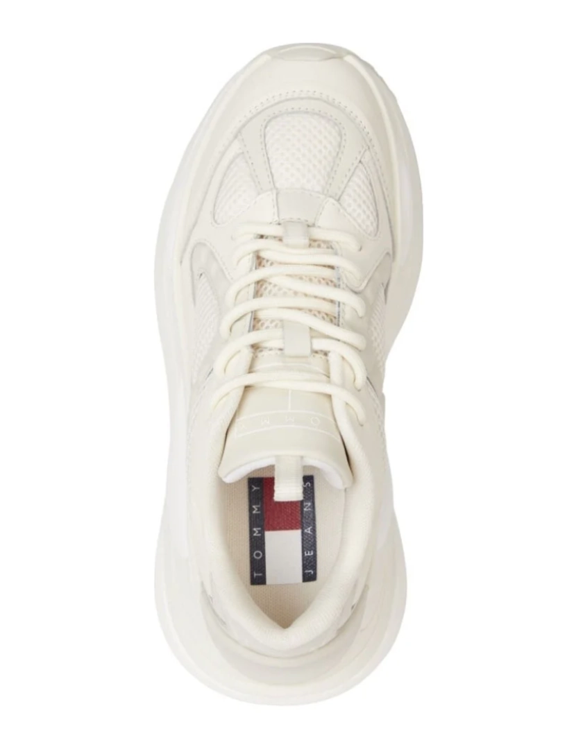 imagem de Tommy Jeans Bege Trainers sapatos femininos3