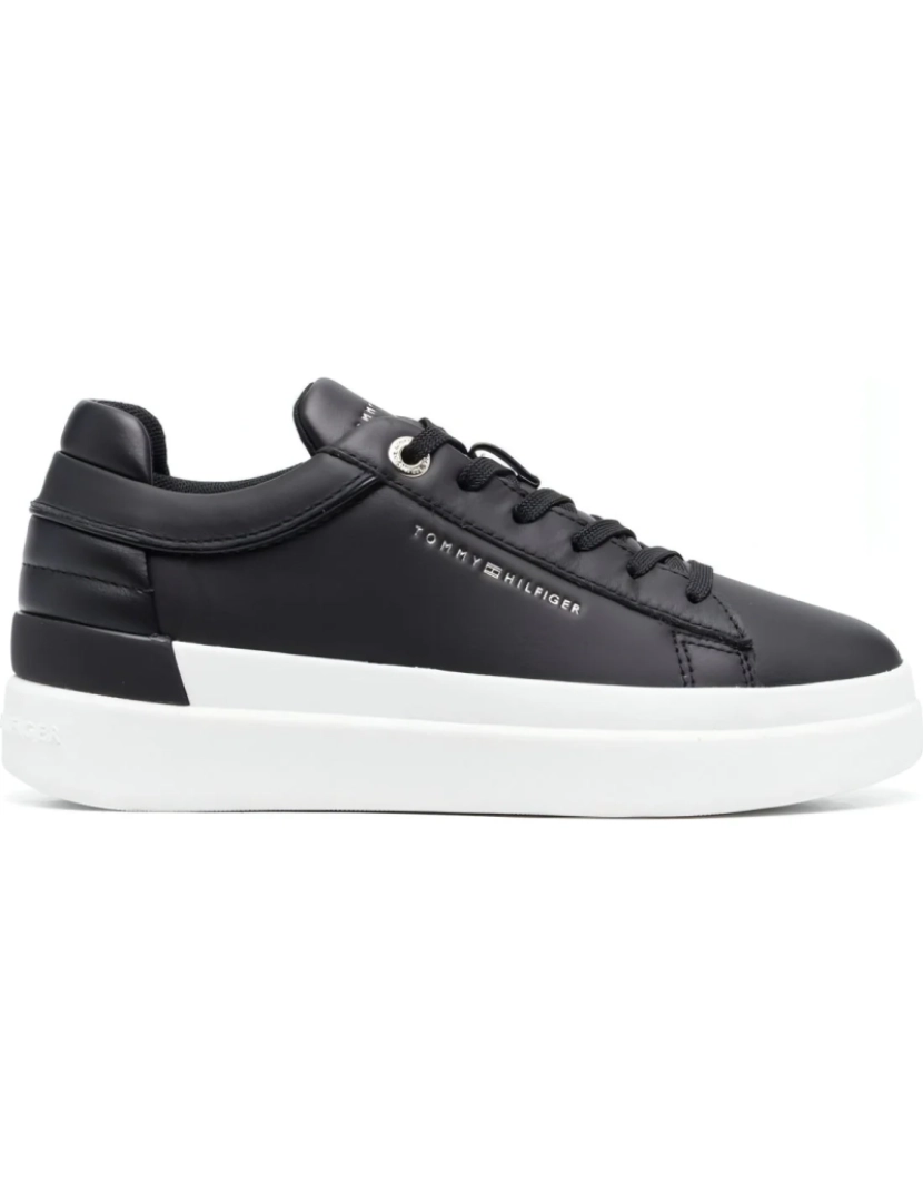 imagem de Tommy Hilfiger Preto Trainers sapatos femininos3