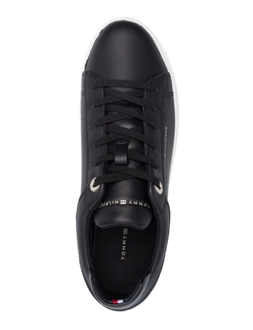 imagem de Tommy Hilfiger Preto Trainers sapatos femininos5