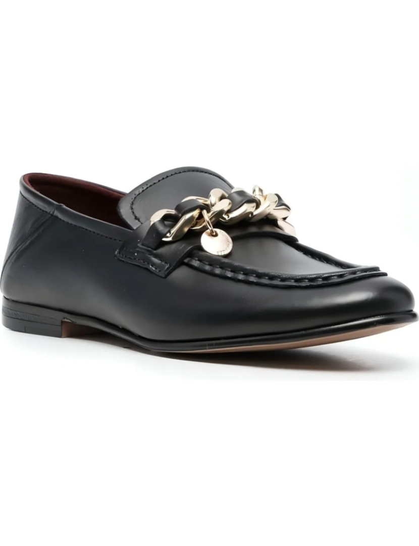 Tommy Hilfiger - Tommy Hilfiger Black Loafers sapatos femininos