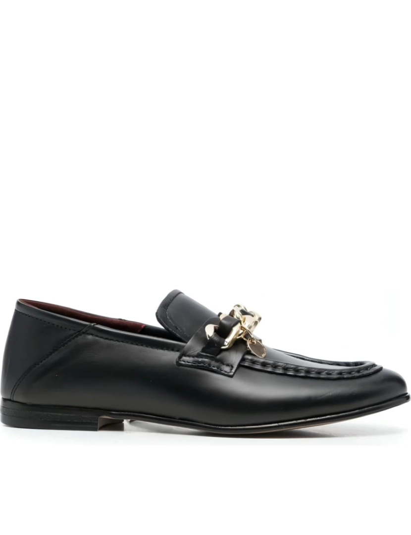 imagem de Tommy Hilfiger Black Loafers sapatos femininos3