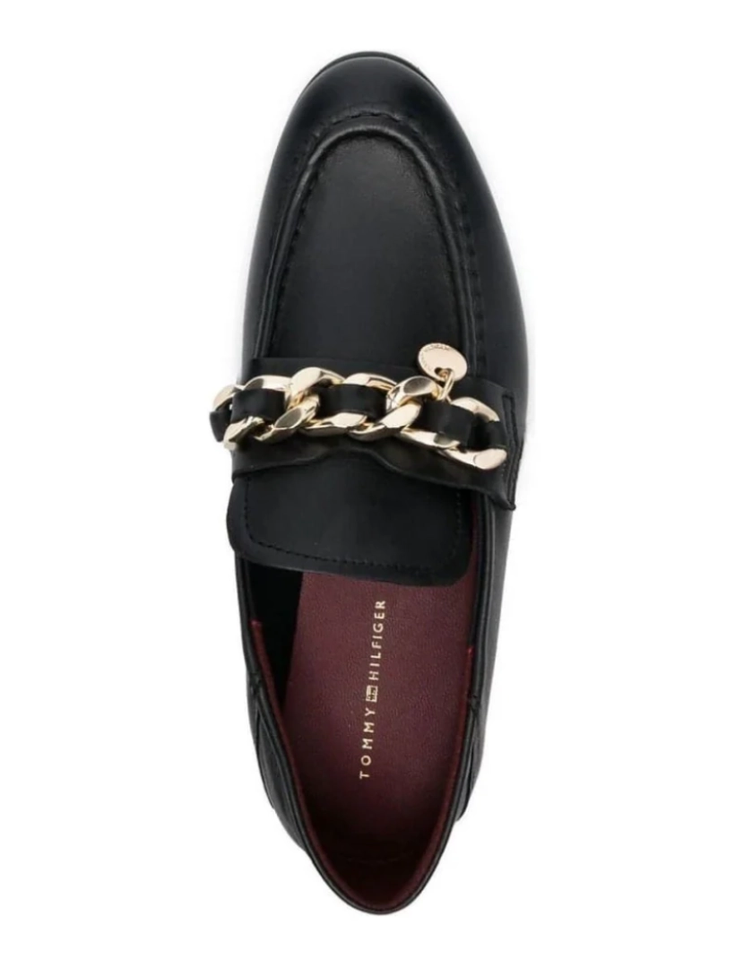 imagem de Tommy Hilfiger Black Loafers sapatos femininos5