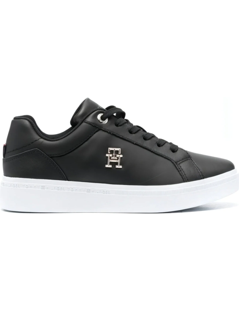 imagem de Tommy Hilfiger Preto Trainers sapatos femininos3