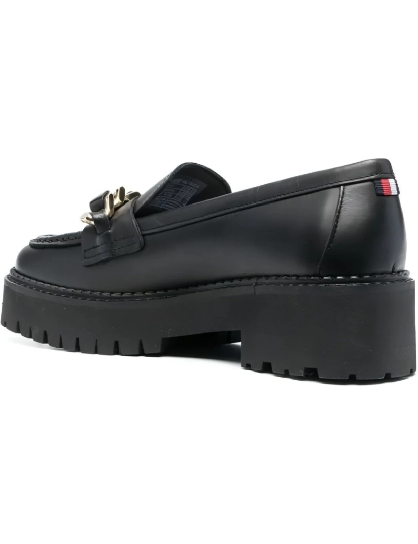 imagem de Tommy Hilfiger Black Loafers sapatos femininos4