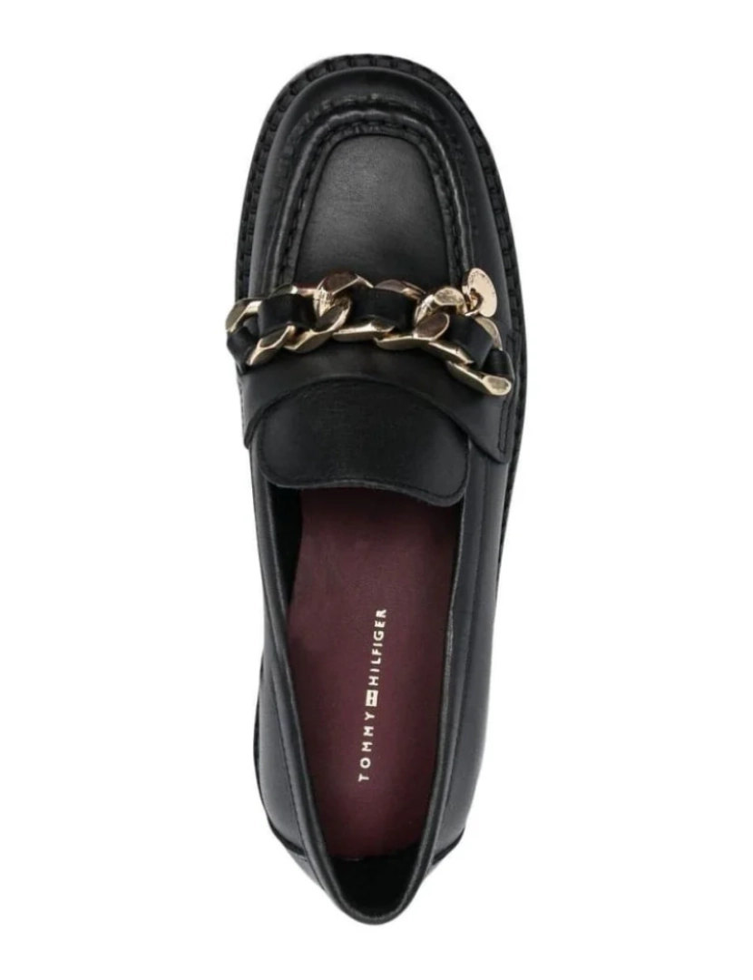 imagem de Tommy Hilfiger Black Loafers sapatos femininos5