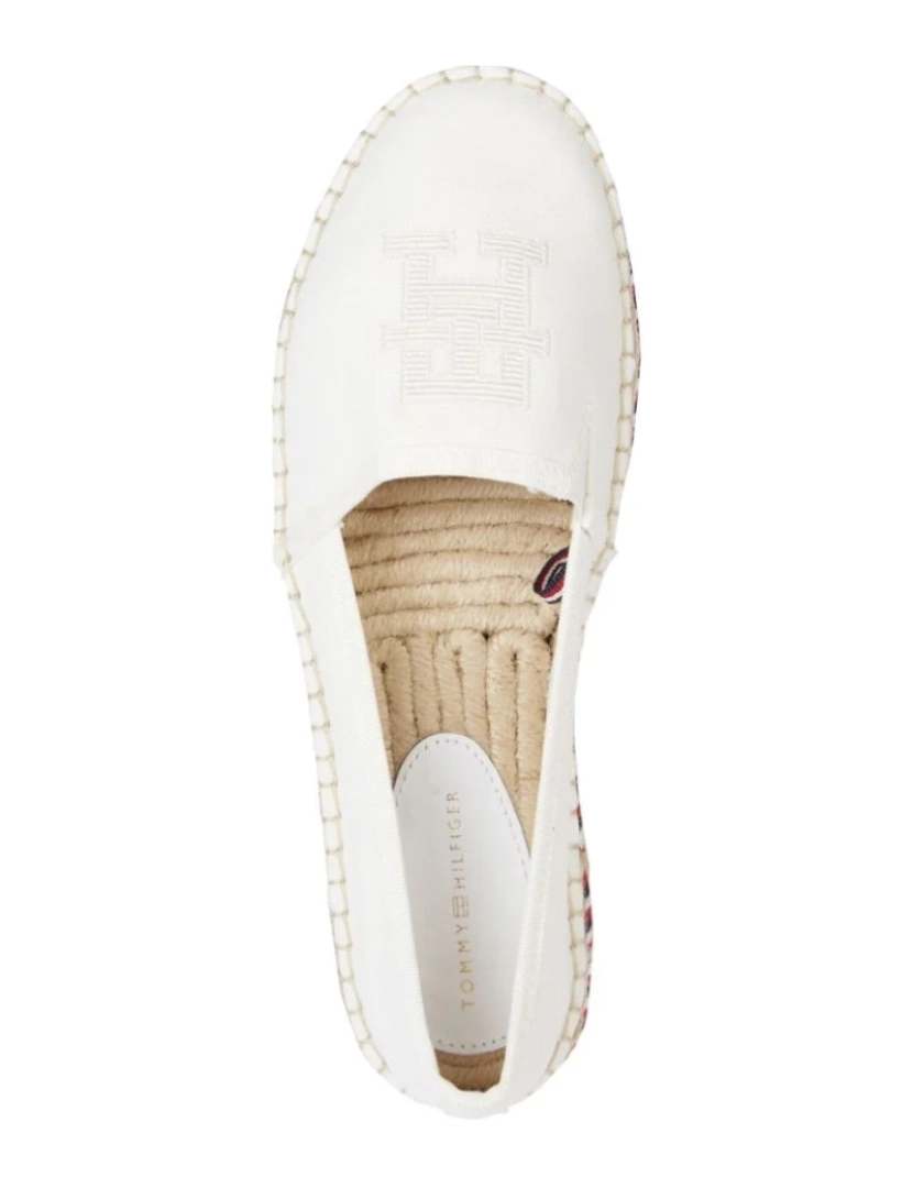 imagem de Tommy Hilfiger Branco Espadrilles Calçados Femininos6