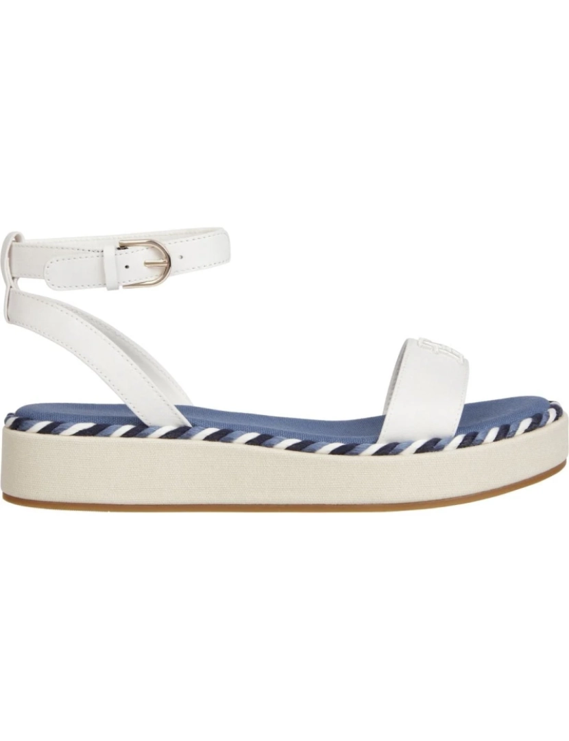 imagem de Tommy Hilfiger Sandálias brancas sapatos femininos2