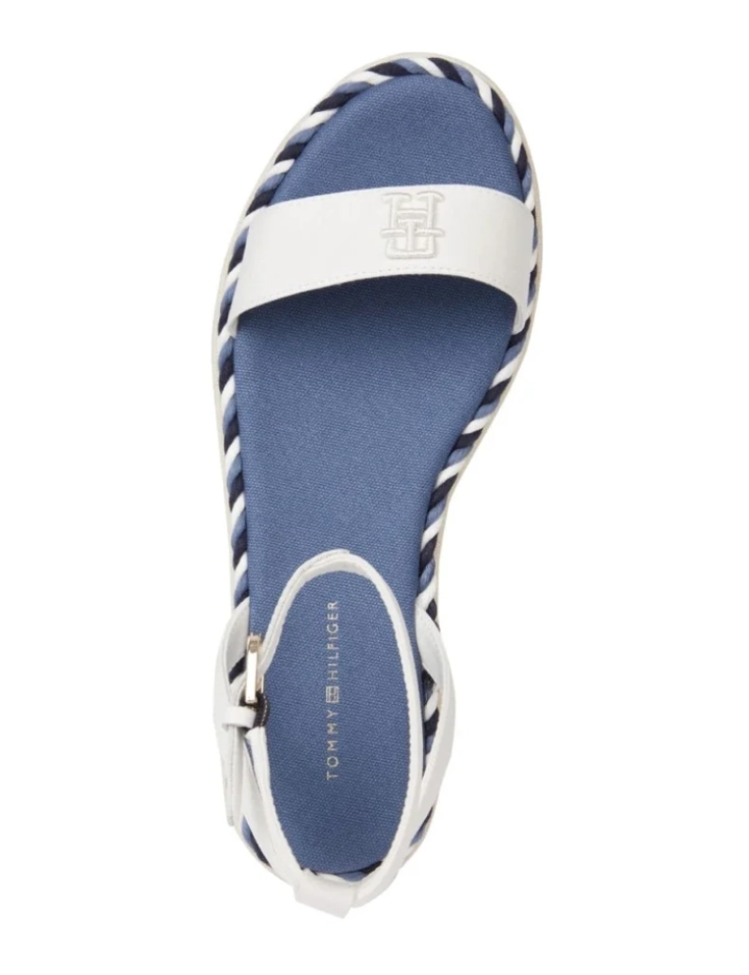 imagem de Tommy Hilfiger Sandálias brancas sapatos femininos6