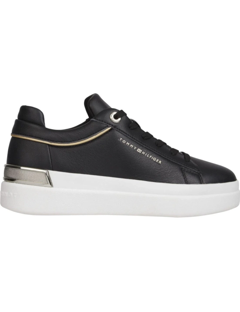 imagem de Tommy Hilfiger Preto Trainers sapatos femininos2