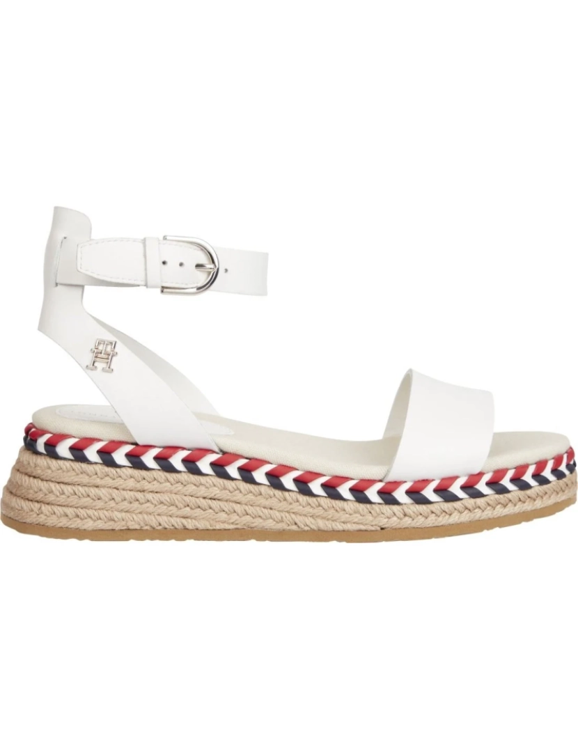 imagem de Tommy Hilfiger Sandálias brancas sapatos femininos2