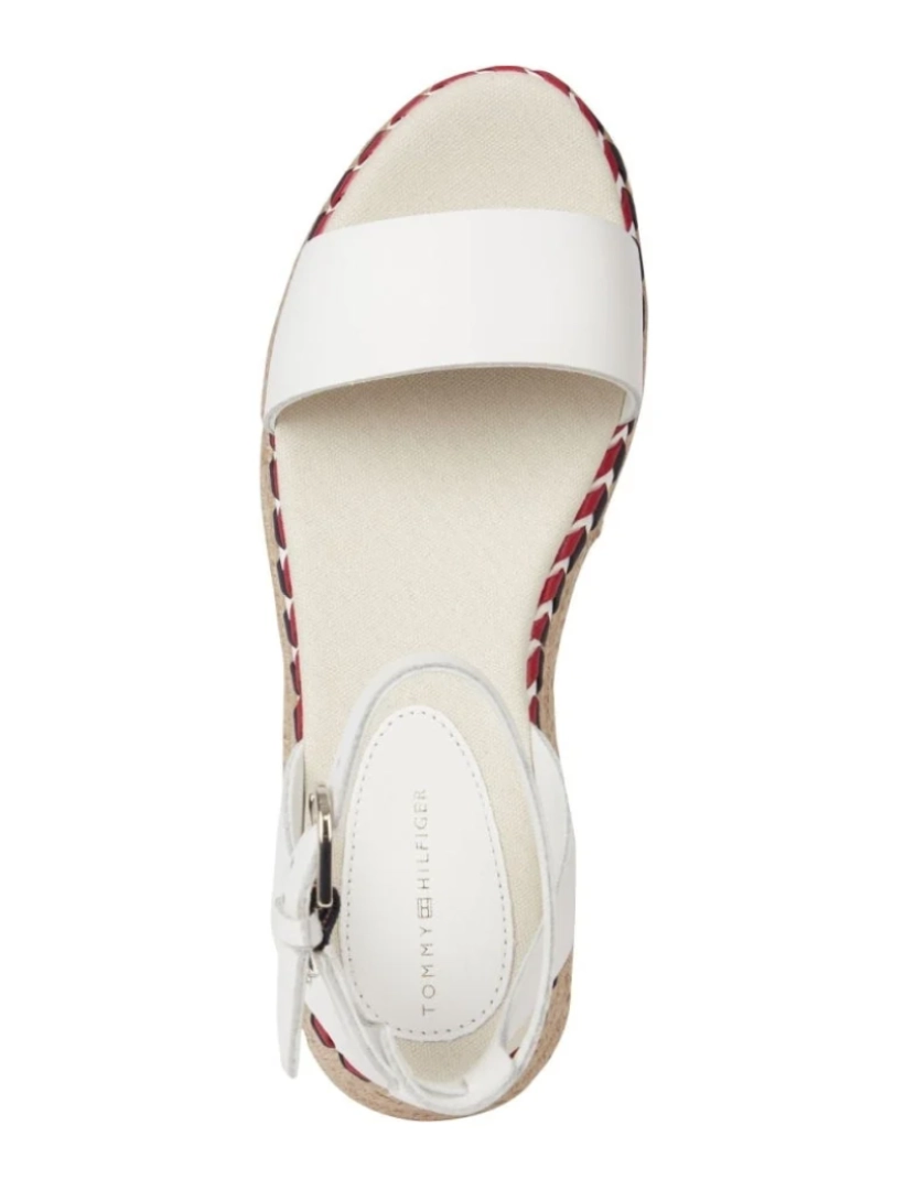 imagem de Tommy Hilfiger Sandálias brancas sapatos femininos6