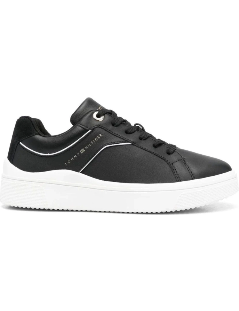 imagem de Tommy Hilfiger Preto Trainers sapatos femininos2