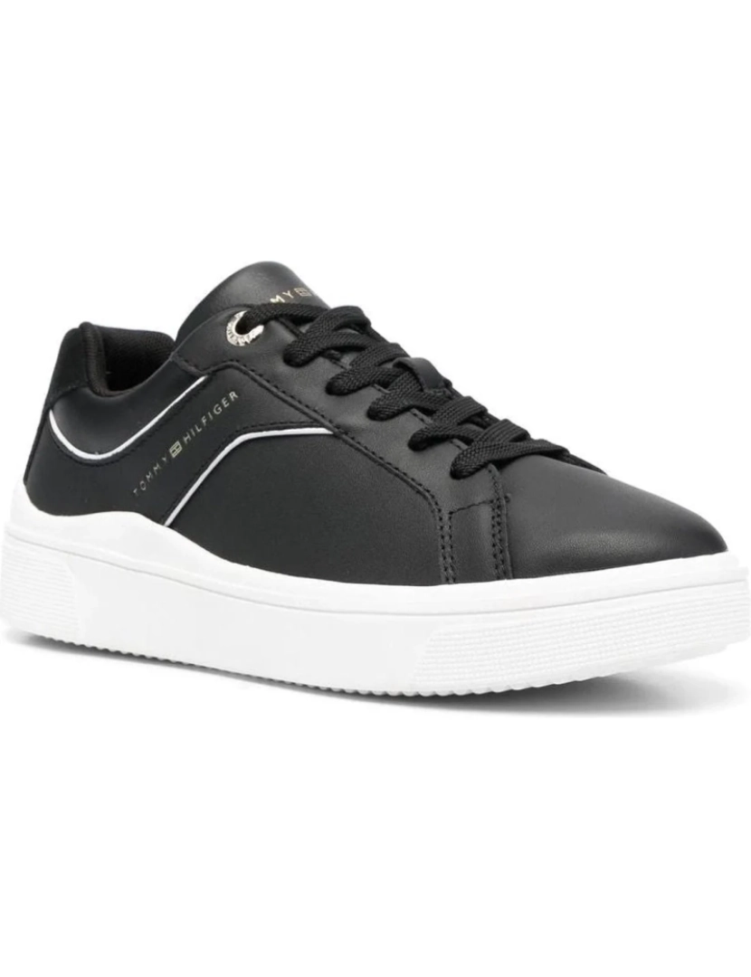 imagem de Tommy Hilfiger Preto Trainers sapatos femininos3