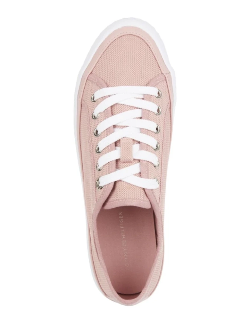 imagem de Tommy Hilfiger Pink Trainers sapatos femininos6