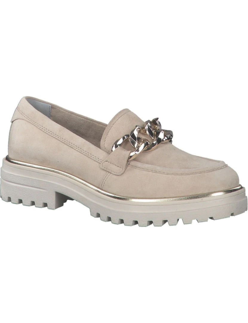 imagem de Tamaris Bege Loafers sapatos femininos3