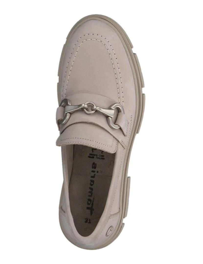 imagem de Tamaris Bege Loafers sapatos femininos6