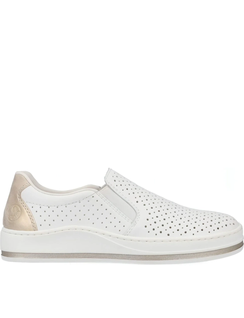 Rieker - Rieker Branco Trainers sapatos femininos