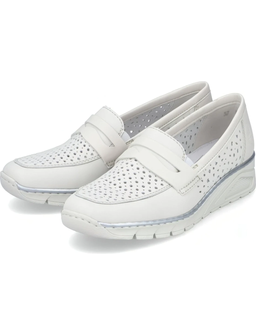 imagem de Rieker branco sapatos femininos6