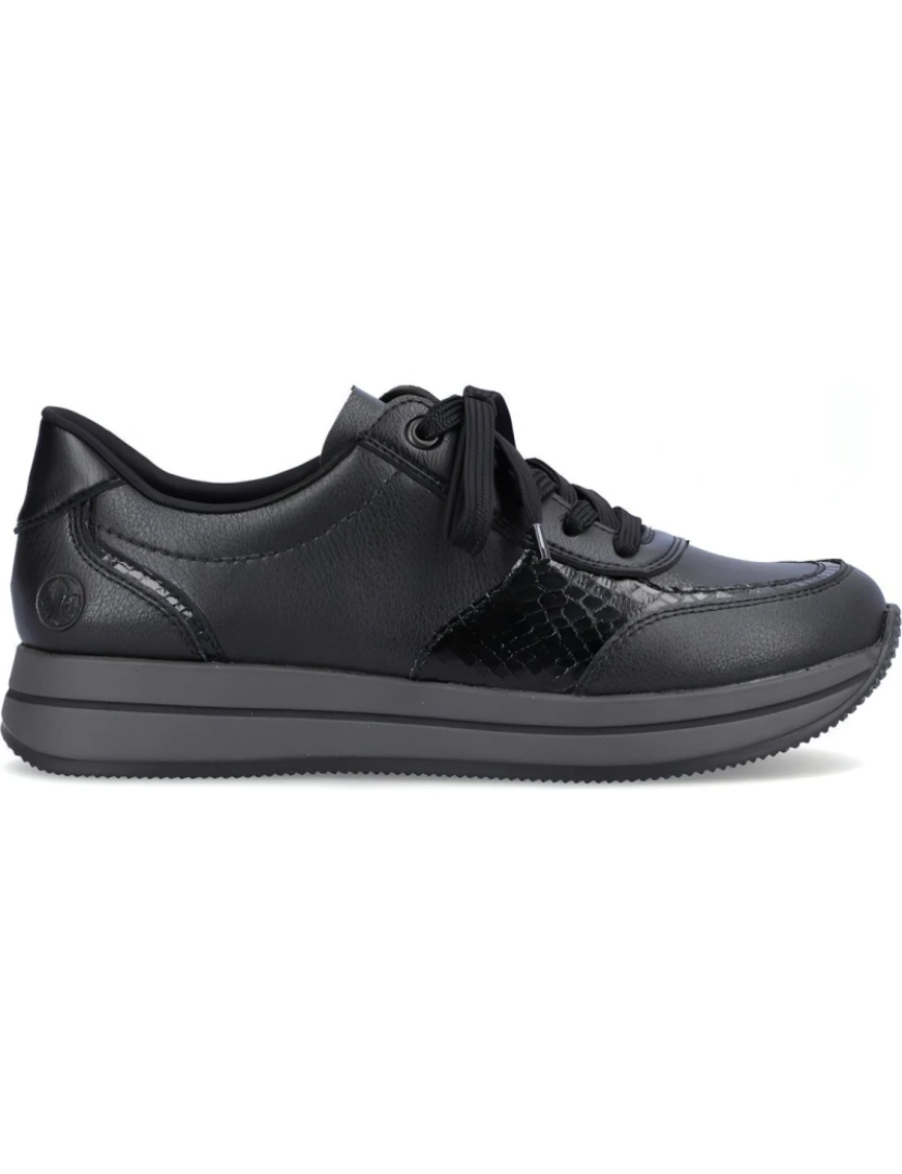 Rieker - Rieker preto treinadores sapatos femininos