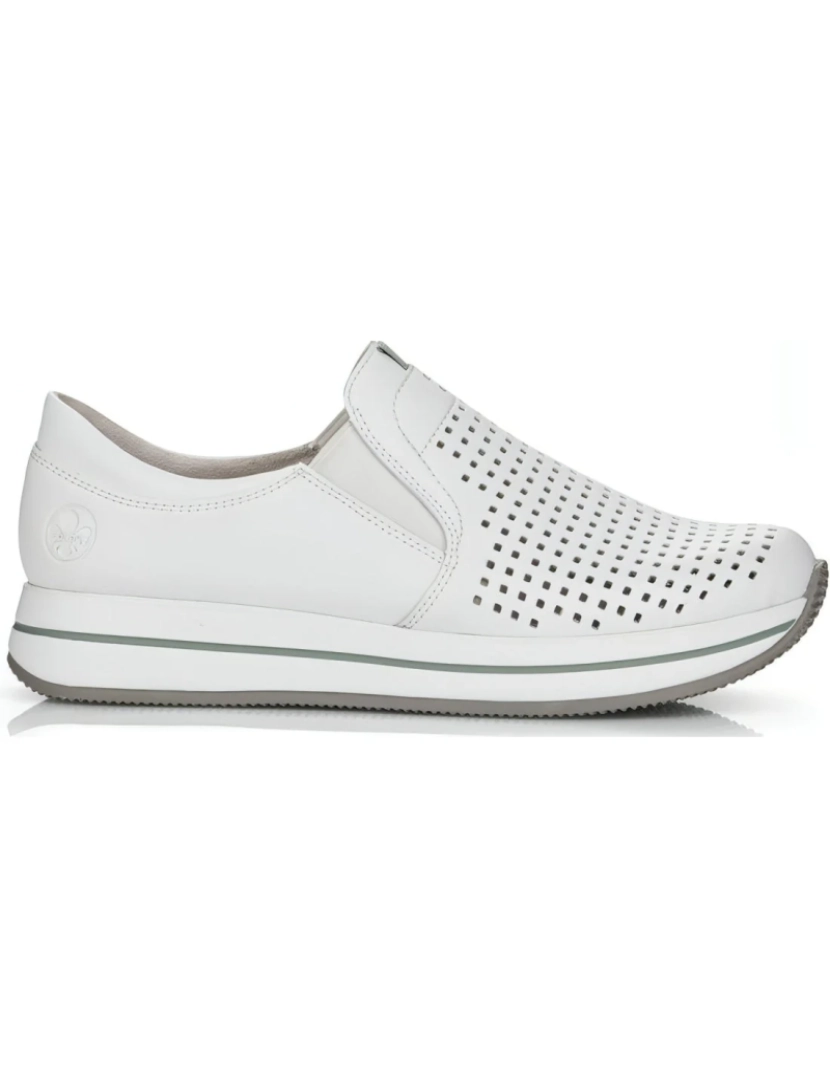 Rieker - Rieker Branco Trainers sapatos femininos