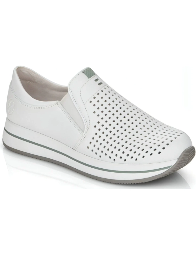 imagem de Rieker Branco Trainers sapatos femininos3