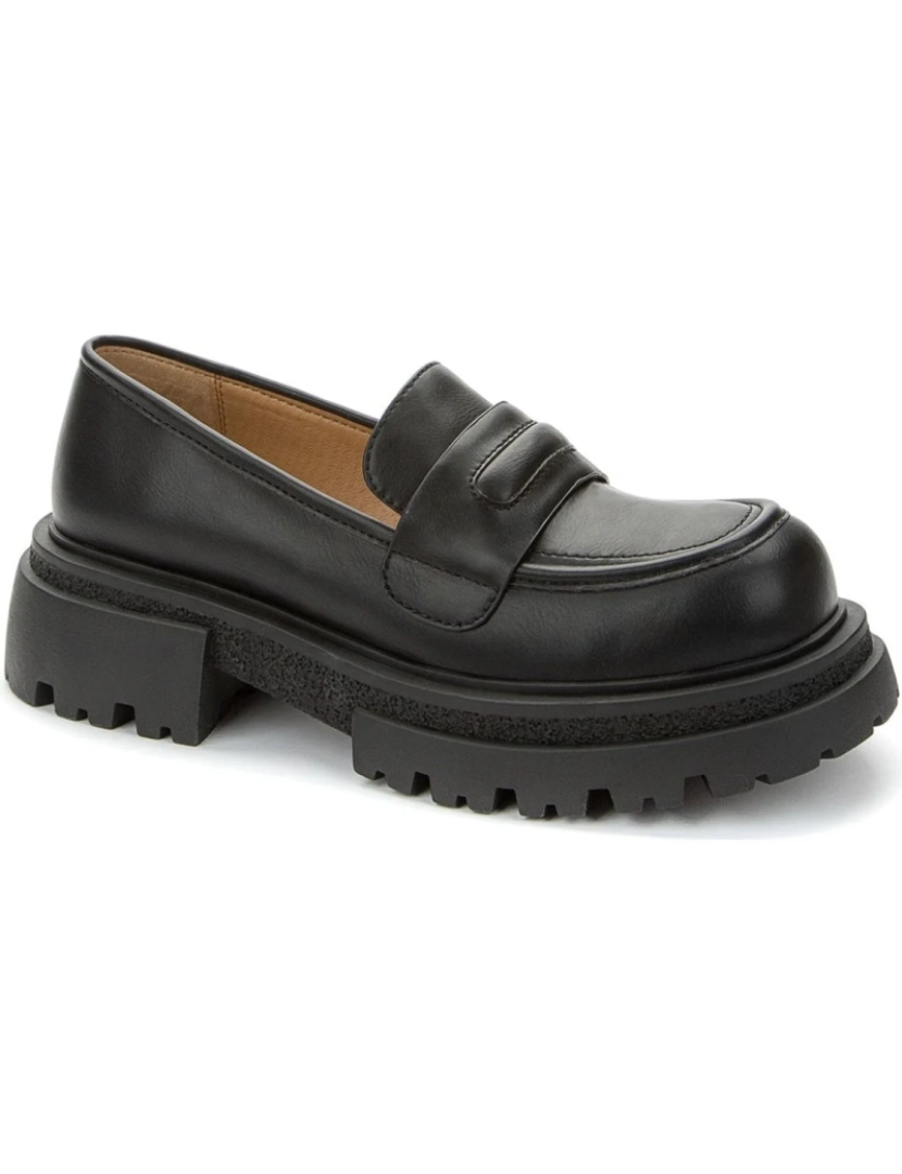 imagem de Betsy Black Loafers sapatos femininos2