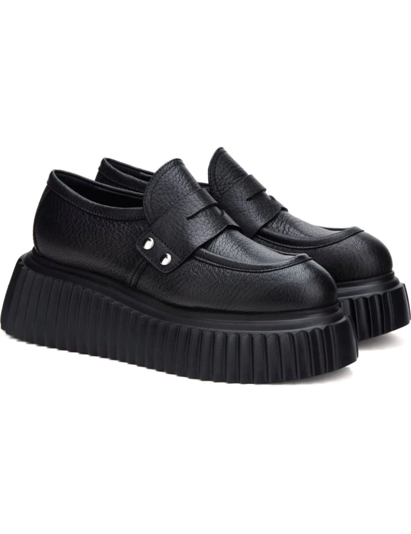 Agl - Agl Black Loafers Calçados Femininos