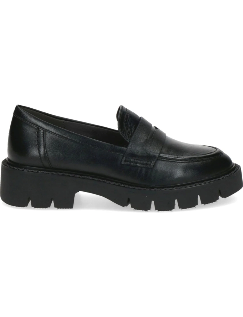 imagem de Caprice Black Loafers sapatos femininos3