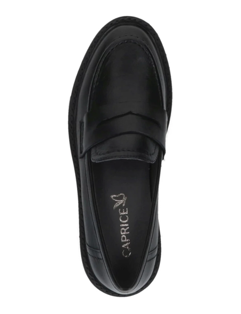 imagem de Caprice Black Loafers sapatos femininos7