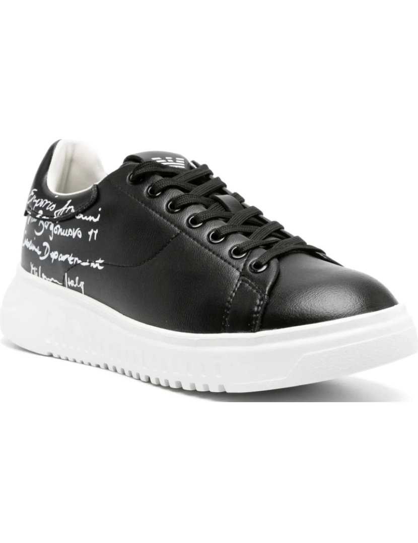 imagem de Emporio Armani preto treinadores sapatos femininos3