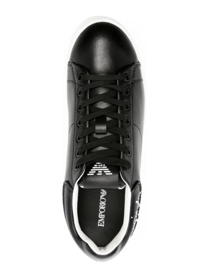 imagem de Emporio Armani preto treinadores sapatos femininos5