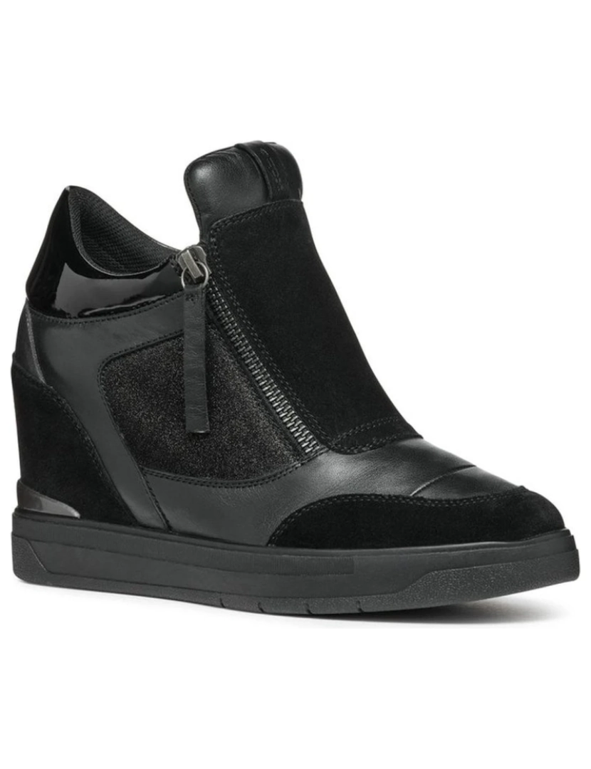 Geox - Geox Black Booties Calçados Femininos