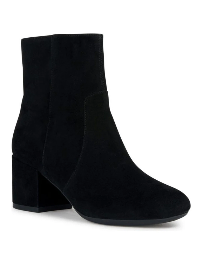 Geox - Geox Black Booties Calçados Femininos