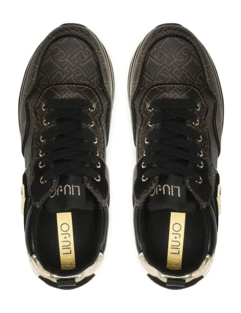 imagem de Liu Jo Brown Trainers sapatos femininos5