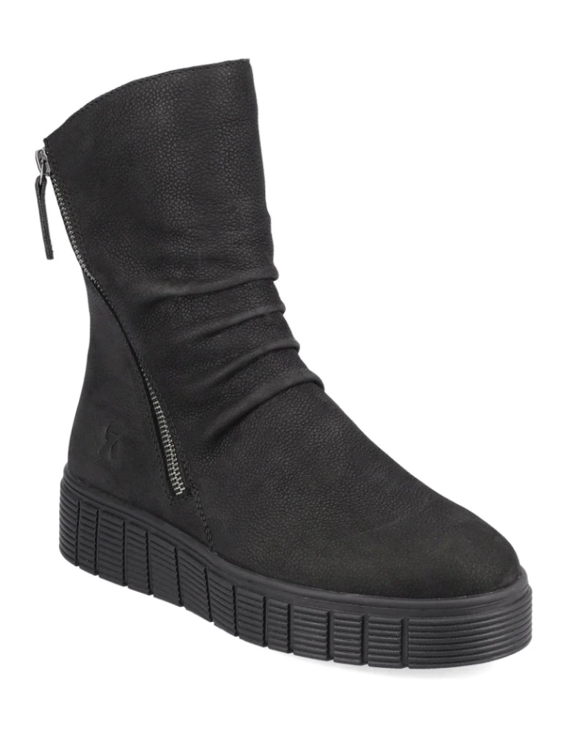 Rieker - Rieker Preto Booties Calçados Femininos