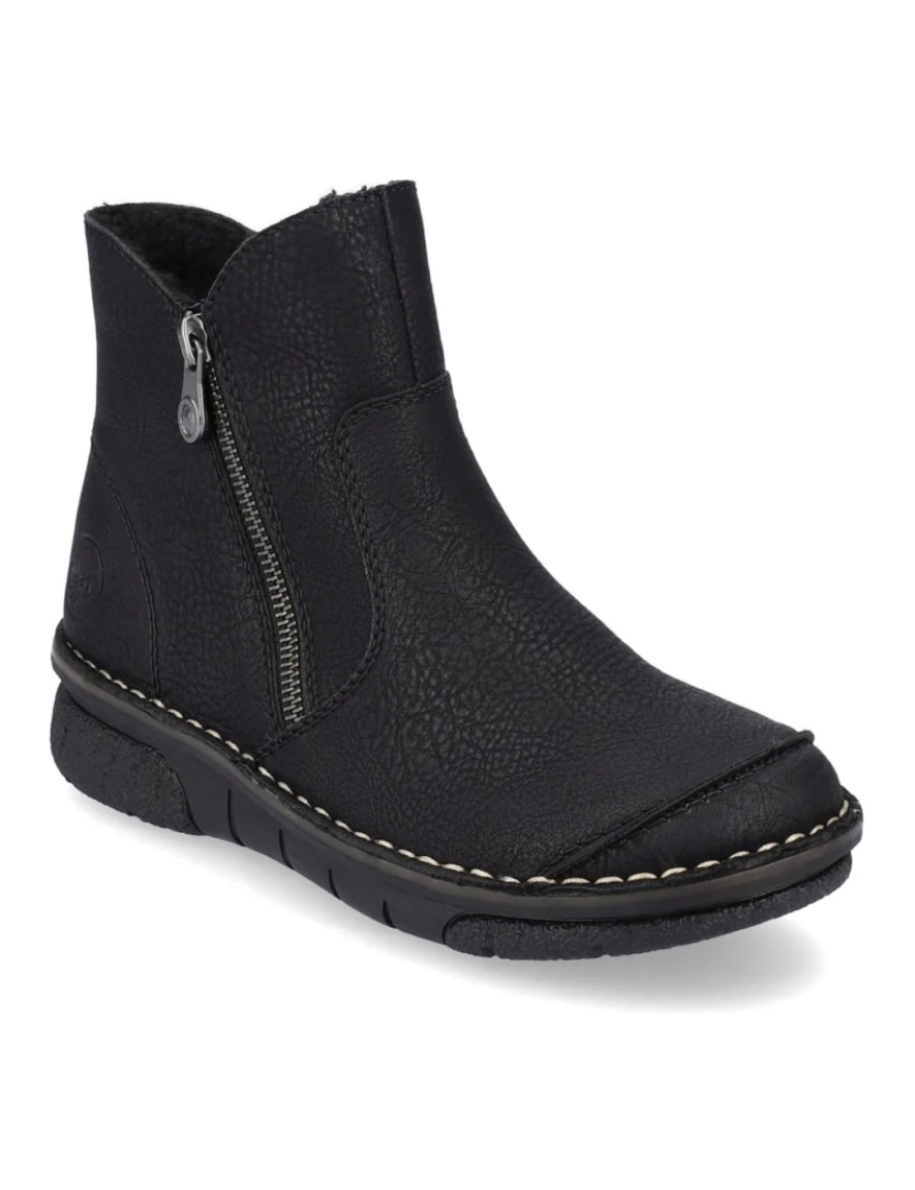 Rieker - Rieker Preto Booties Calçados Femininos