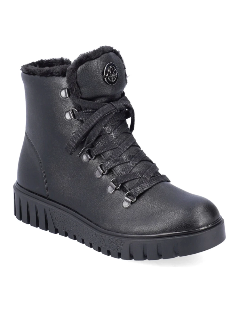 Rieker - Rieker Preto Booties Calçados Femininos