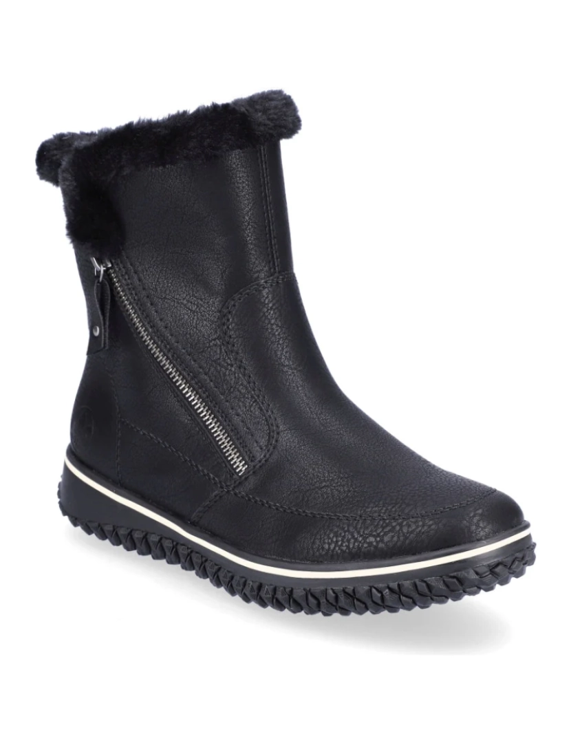 Rieker - Rieker Preto Booties Calçados Femininos