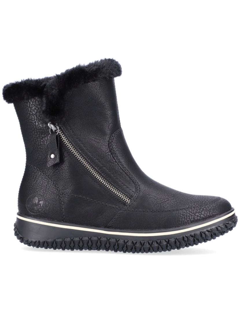 imagem de Rieker Preto Booties Calçados Femininos3