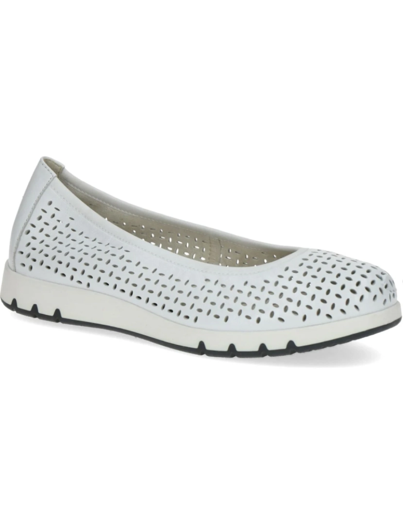 Caprice - Caprice Branco Ballerinas Calçados Femininos