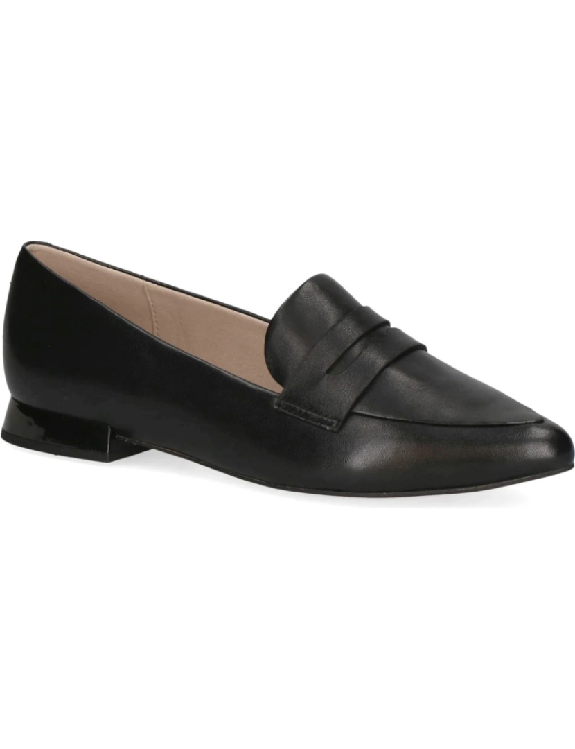 imagem de Caprice Black Loafers sapatos femininos2