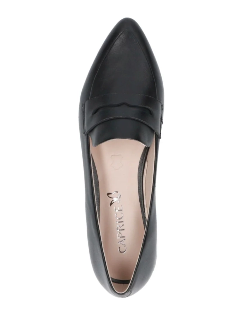 imagem de Caprice Black Loafers sapatos femininos7