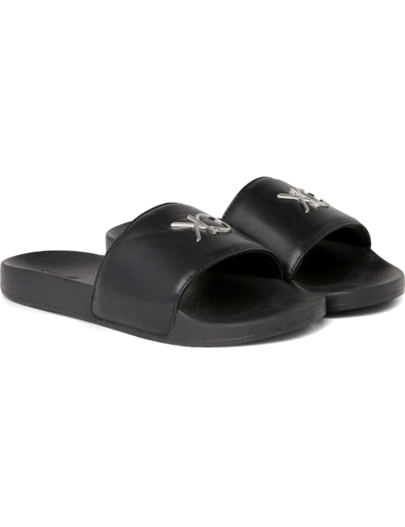 imagem de Calvin Klein Black Flip Flops sapatos femininos2