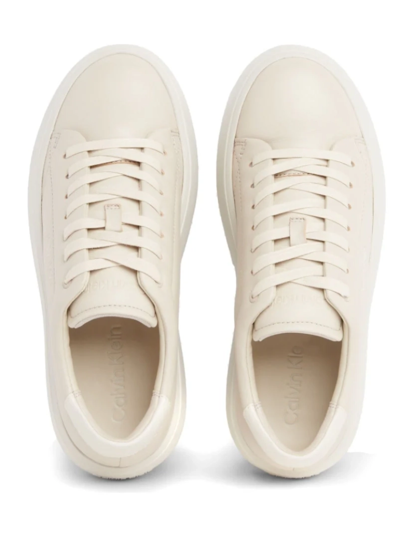 imagem de Calvin Klein Bege Trainers sapatos femininos5