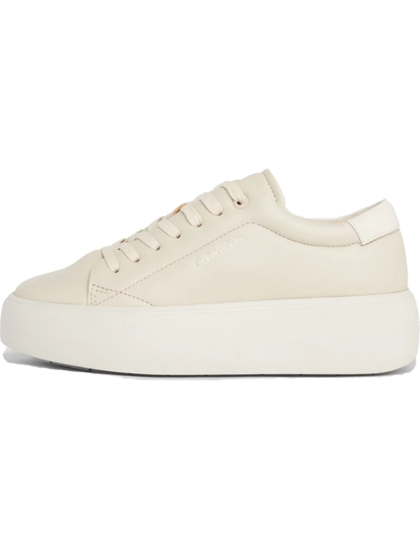 imagem de Calvin Klein Bege Trainers sapatos femininos7